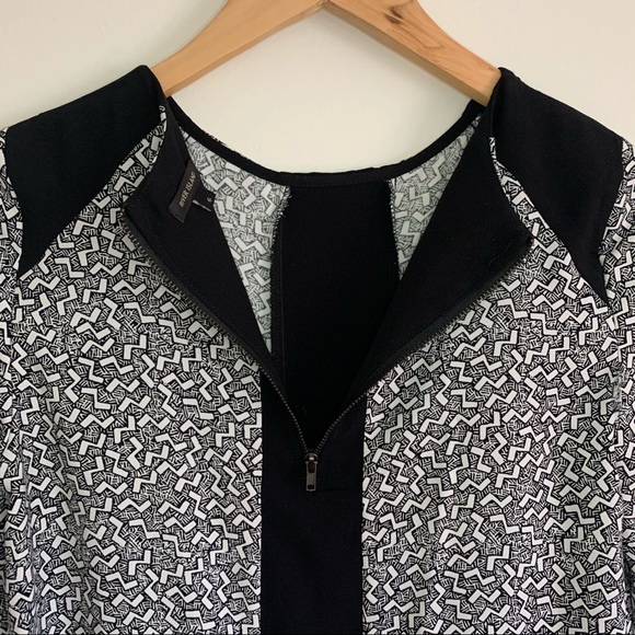 River Island Black and White Pattern Shift Dress, UK6 - Picture 9 of 14